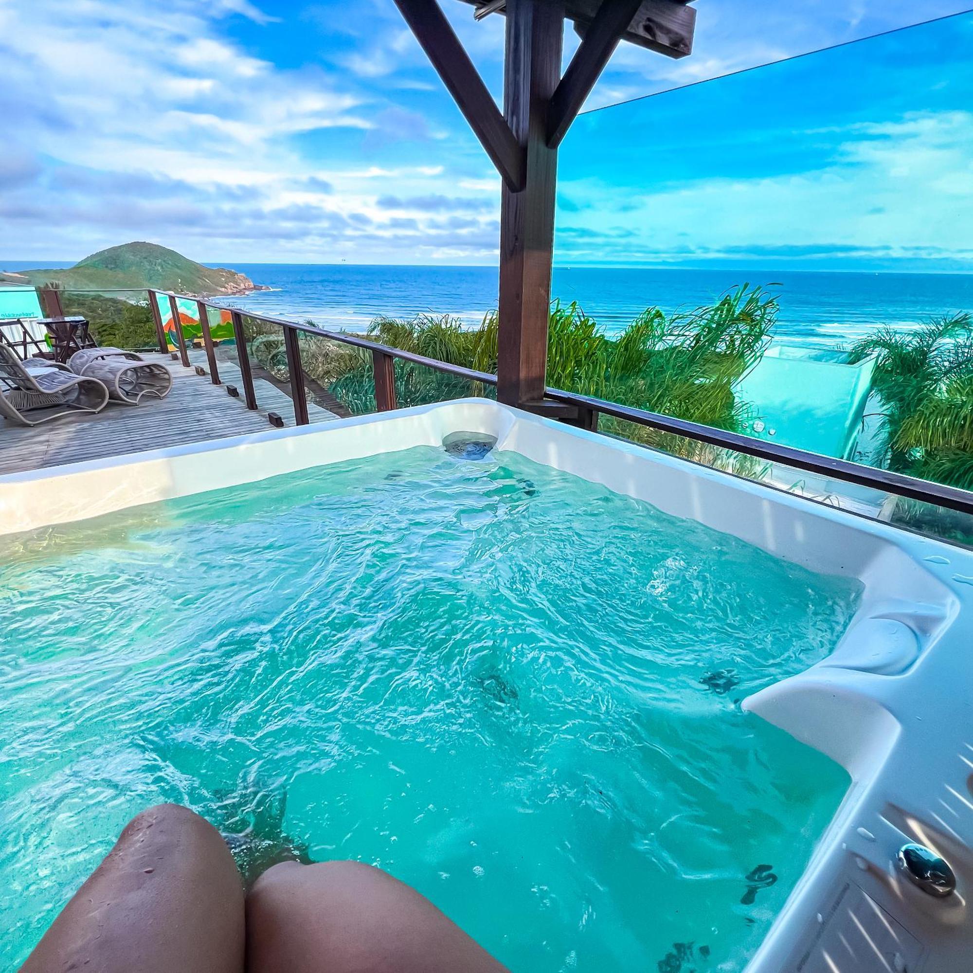 Pousada Descanso Do Rei - Vista Para O Mar & Melhor Localizacao Da Praia Do Rosa Exteriér fotografie